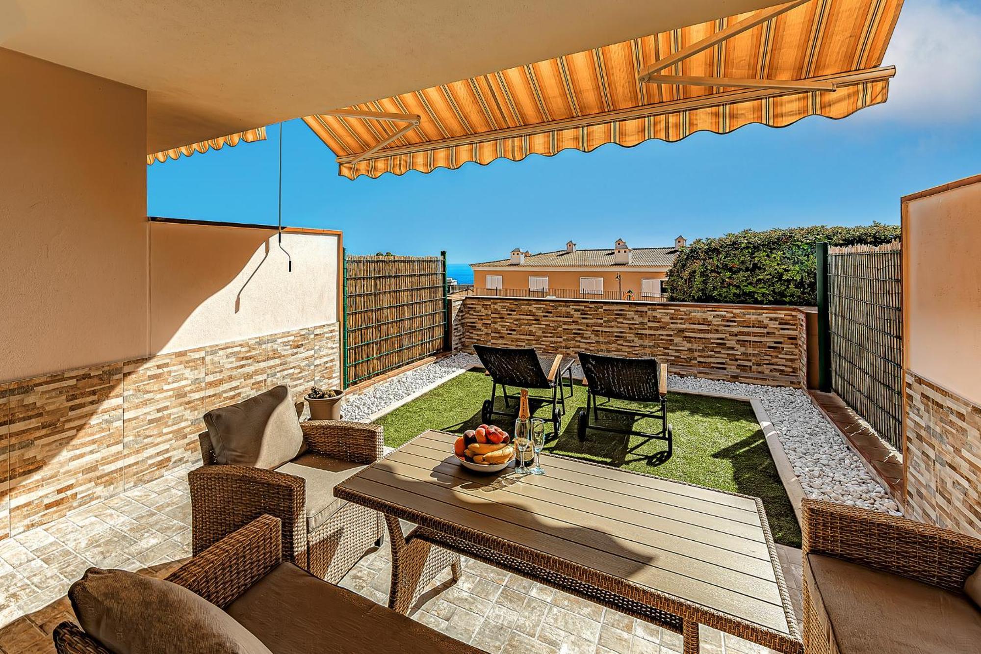 Spacious Ocean View Family Townhouse Puerto de Santiago  Eksteriør bilde